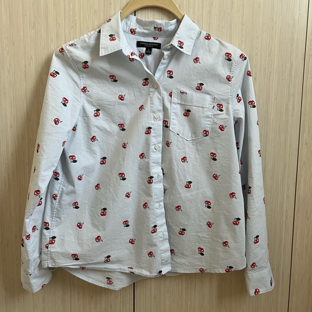 Banana Republic Button Down with Cherries